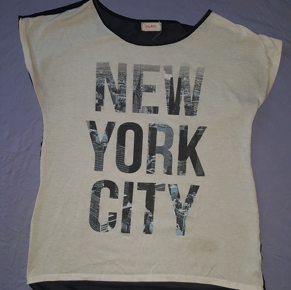 Sheer Back New York City Tee